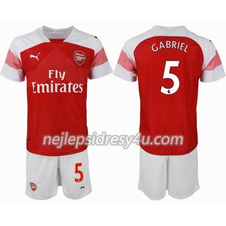 Fotbalový Dres Arsenal GABRIEL 5 Dětské Domácí 2018/19